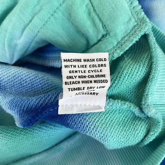 NEW 525 AMERICA tie dye zip hoodie baja blue multi - Picture 10 of 10